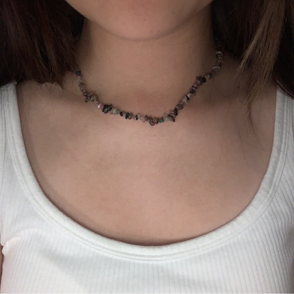 Natural stones necklace adjustable - Picture 3 of 3